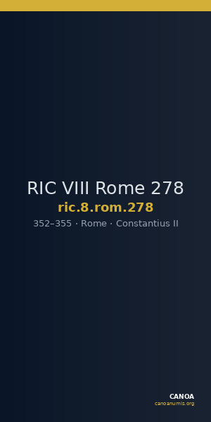 RIC VIII Rome 278 — CANOA