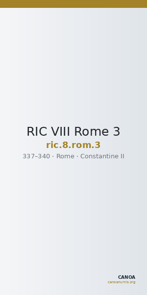 RIC VIII Rome 3 — CANOA
