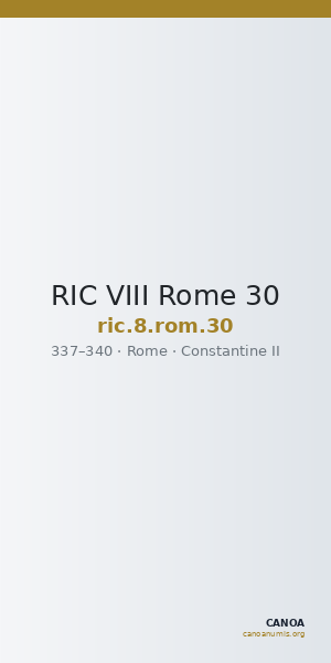 RIC VIII Rome 30 — CANOA