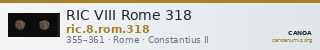 RIC VIII Rome 318 — CANOA