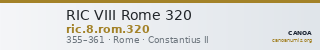 RIC VIII Rome 320 — CANOA