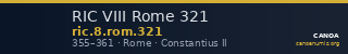 RIC VIII Rome 321 — CANOA