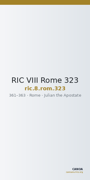 RIC VIII Rome 323 — CANOA