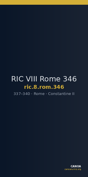 RIC VIII Rome 346 — CANOA