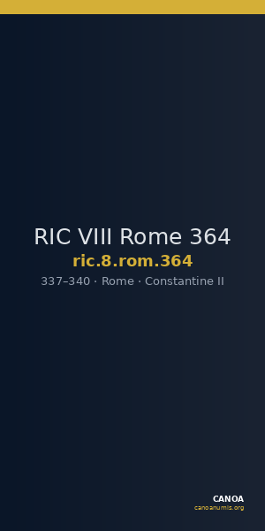 RIC VIII Rome 364 — CANOA