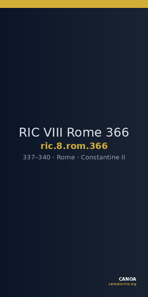 RIC VIII Rome 366 — CANOA
