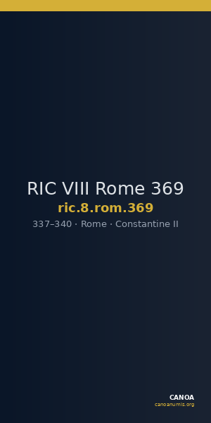 RIC VIII Rome 369 — CANOA