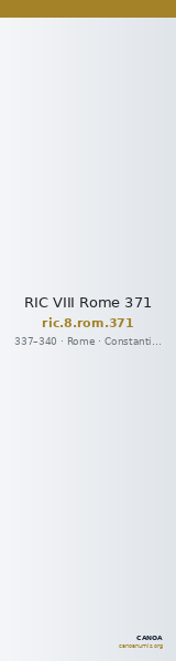 RIC VIII Rome 371 — CANOA