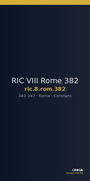RIC VIII Rome 382 — CANOA