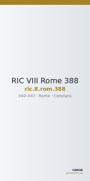 RIC VIII Rome 388 — CANOA