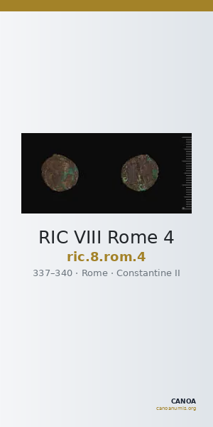 RIC VIII Rome 4 — CANOA