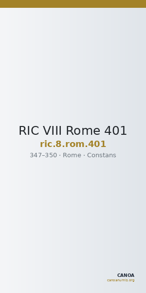 RIC VIII Rome 401 — CANOA