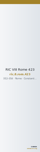 RIC VIII Rome 423 — CANOA