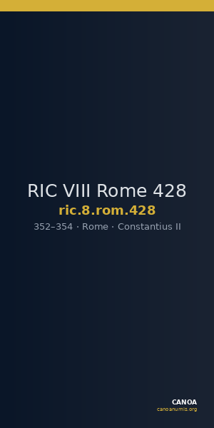 RIC VIII Rome 428 — CANOA