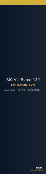 RIC VIII Rome 429 — CANOA