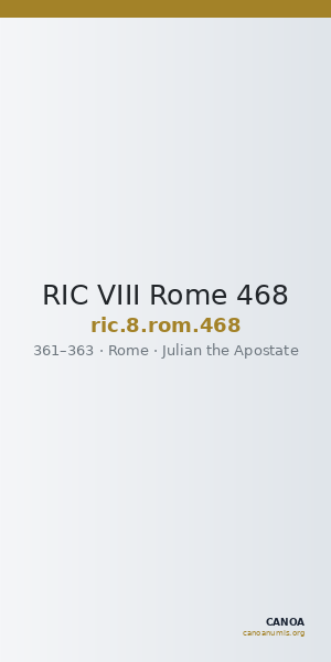 RIC VIII Rome 468 — CANOA