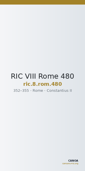 RIC VIII Rome 480 — CANOA