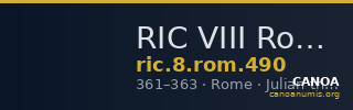 RIC VIII Rome 490 — CANOA