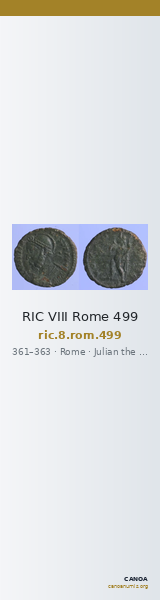 RIC VIII Rome 499 — CANOA