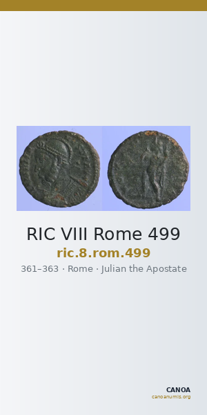 RIC VIII Rome 499 — CANOA