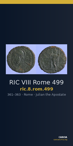 RIC VIII Rome 499 — CANOA