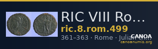 RIC VIII Rome 499 — CANOA