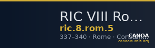 RIC VIII Rome 5 — CANOA
