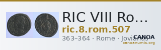 RIC VIII Rome 507 — CANOA