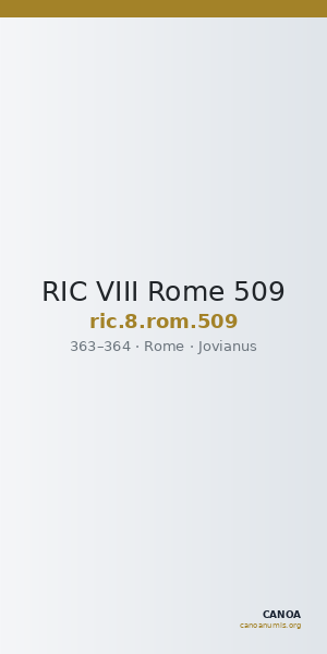 RIC VIII Rome 509 — CANOA