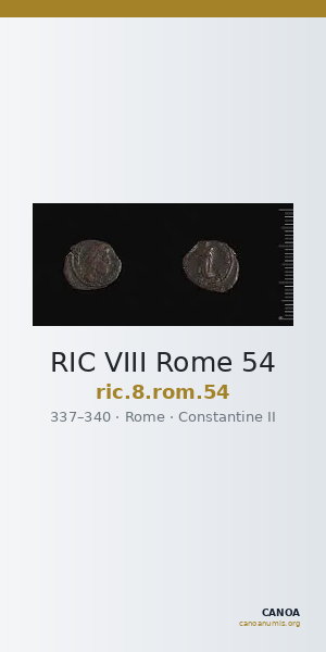 RIC VIII Rome 54 — CANOA