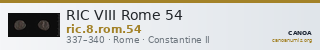 RIC VIII Rome 54 — CANOA