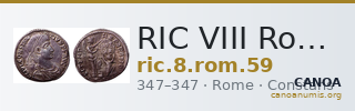 RIC VIII Rome 59 — CANOA
