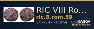 RIC VIII Rome 59 — CANOA