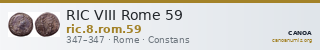 RIC VIII Rome 59 — CANOA