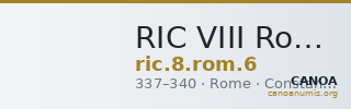 RIC VIII Rome 6 — CANOA