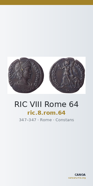 RIC VIII Rome 64 — CANOA