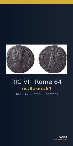 RIC VIII Rome 64 — CANOA