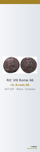 RIC VIII Rome 66 — CANOA