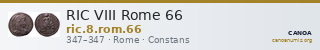 RIC VIII Rome 66 — CANOA