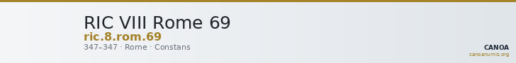 RIC VIII Rome 69 — CANOA