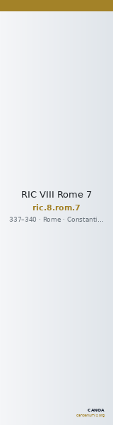 RIC VIII Rome 7 — CANOA