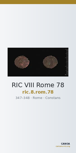 RIC VIII Rome 78 — CANOA