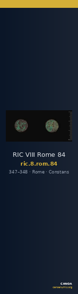 RIC VIII Rome 84 — CANOA