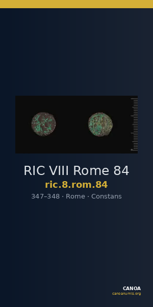 RIC VIII Rome 84 — CANOA