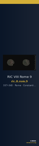RIC VIII Rome 9 — CANOA