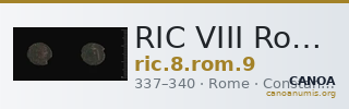 RIC VIII Rome 9 — CANOA