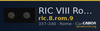 RIC VIII Rome 9 — CANOA