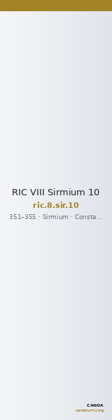 RIC VIII Sirmium 10 — CANOA