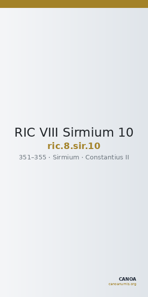 RIC VIII Sirmium 10 — CANOA