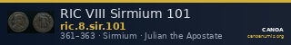 RIC VIII Sirmium 101 — CANOA